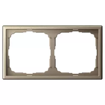 рамка 2 поста SYSTEME ELECTRIC Art Gallery шампань