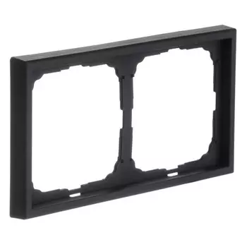 рамка 2 поста SYSTEME ELECTRIC Art Gallery карбон