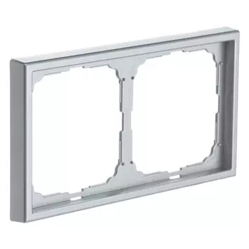 рамка 2 поста SYSTEME ELECTRIC Art Gallery алюминий