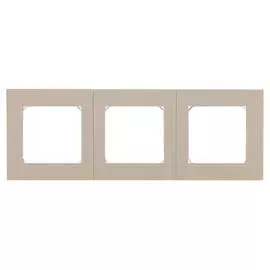 рамка 3 поста ABB Levit кофе макиато/белый