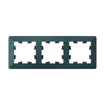 рамка 3 поста AtlasDesign Air изумруд