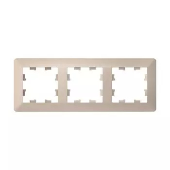 рамка 3 поста AtlasDesign Air песочный