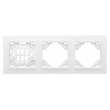 рамка 3 поста EKF Минск горизонтальная белая