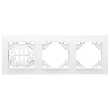рамка 3 поста EKF Минск горизонтальная белая