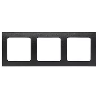 рамка 3 поста EKF Стокгольм черная