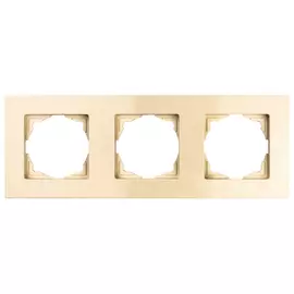 рамка 3 поста GUNSAN Eqona крем