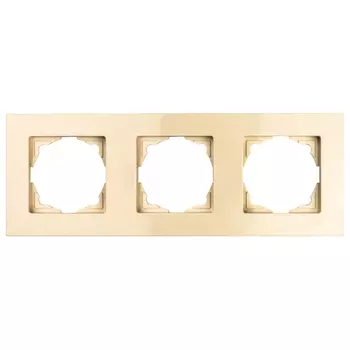 рамка 3 поста GUNSAN Eqona крем