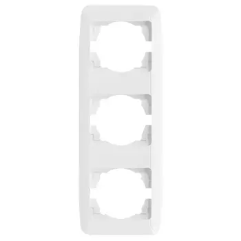 рамка 3 поста GUNSAN Fantasy вертикальная белый