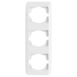 рамка 3 поста GUNSAN Fantasy вертикальная белый