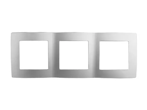 рамка 3 поста ЭРА серия 12 алюминий