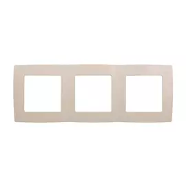 рамка 3 поста ЭРА серия 12 слоновая кость