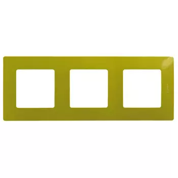 рамка 3 поста LEGRAND Etika зеленый папоротник