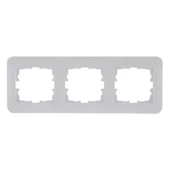 рамка 3 поста LEZARD Karina Life горизонтальная белый