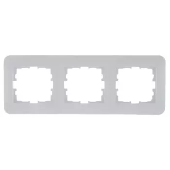 рамка 3 поста LEZARD Karina Life горизонтальная белый