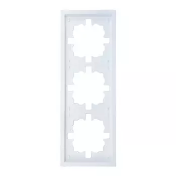 рамка 3 поста LEZARD Zima универсальная белая