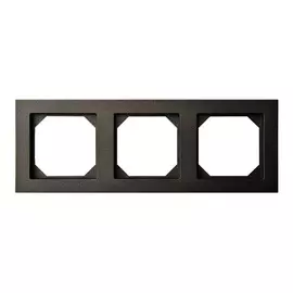 рамка 3 поста LIREGUS Epsilon черный