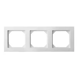рамка 3 поста LIREGUS Epsilon поликарбонат белый