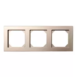 рамка 3 поста LIREGUS Epsilon шампань