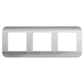 рамка 3 поста LUXAR Deco серебристый