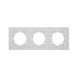рамка 3 поста NILSON Touran Naturel белый