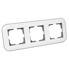 рамка 3 поста OVIVO Loft белый/крафт