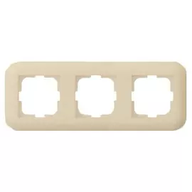 рамка 3 поста OVIVO Loft крем