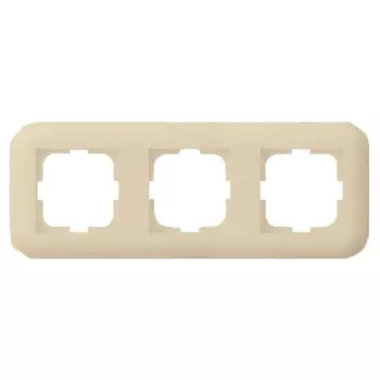 рамка 3 поста OVIVO Loft крем