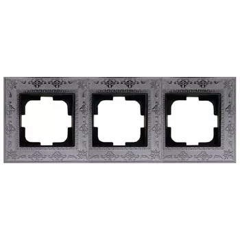 рамка 3 поста OVIVO Loftчерный