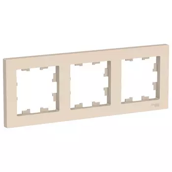 рамка 3 поста SCHNEIDER ELECTRIC Atlas Design бежевый