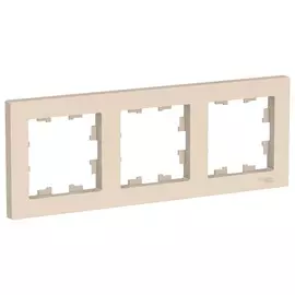 рамка 3 поста SCHNEIDER ELECTRIC Atlas Design бежевый
