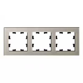 рамка 3 поста SCHNEIDER ELECTRIC Atlasdesign Nature стекло шампань