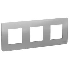 рамка 3 поста SCHNEIDER ELECTRIC Unica Studio алюминий