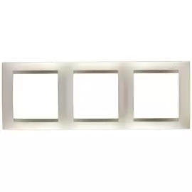 рамка 3 поста SIMON серия 15 шампань