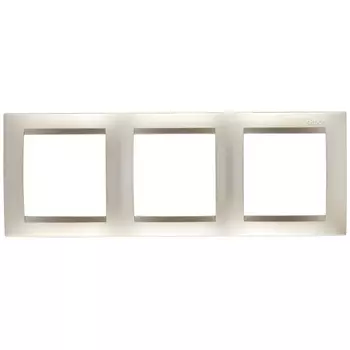рамка 3 поста SIMON серия 15 шампань
