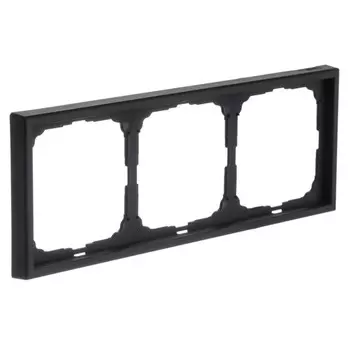 рамка 3 поста SYSTEME ELECTRIC Art Gallery карбон