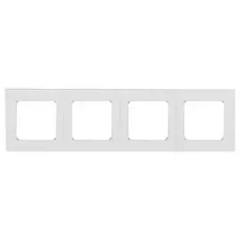 рамка 4 поста ABB Levit белый/ледяной