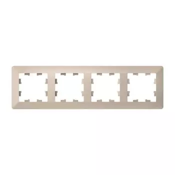 рамка 4 поста AtlasDesign Air песочный