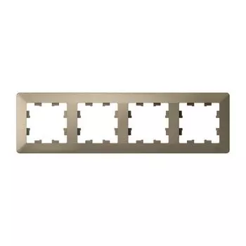 рамка 4 поста AtlasDesign Air шампань