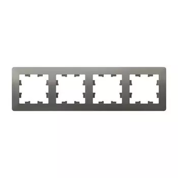 рамка 4 поста AtlasDesign Air сталь