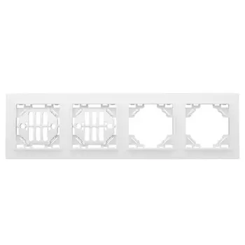 рамка 4 поста EKF Минск горизонтальная белая