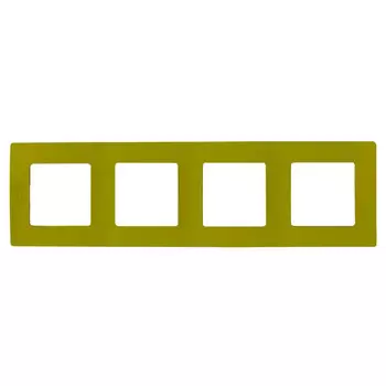 рамка 4 поста LEGRAND Etika зеленый папоротник