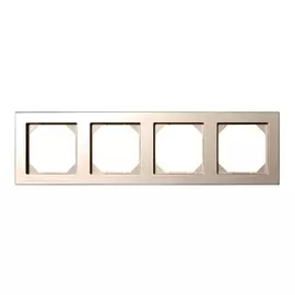 рамка 4 поста LIREGUS Epsilon шампань