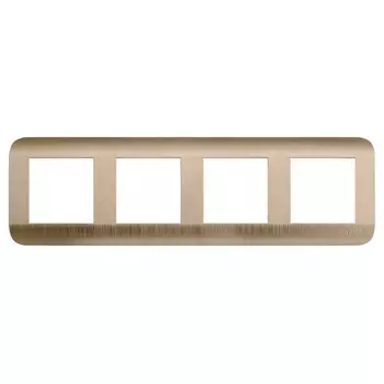 рамка 4 поста LUXAR Deco шампань