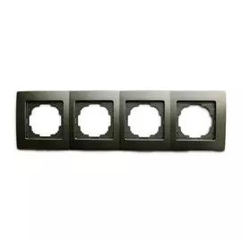 рамка 4 поста NILSON Touran антрацит