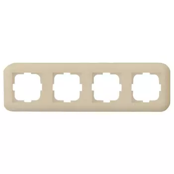 рамка 4 поста OVIVO Loft крем