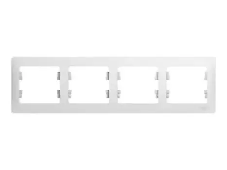 рамка 4 поста SCHNEIDER ELECTRIC Glossa белый