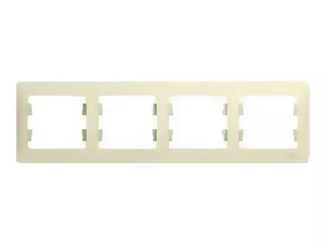 рамка 4 поста SCHNEIDER ELECTRIC Glossa бежевый