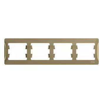 рамка 4 поста SCHNEIDER ELECTRIC Glossa титан