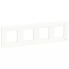 рамка 4 поста SCHNEIDER ELECTRIC Unica Studio белый