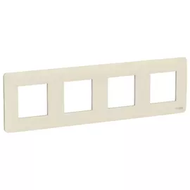 рамка 4 поста SCHNEIDER ELECTRIC Unica Studio бежевый